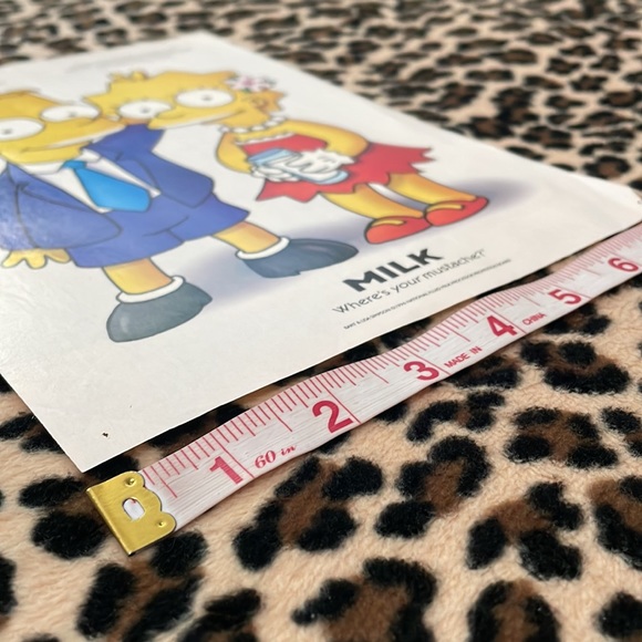 1996 BART & LISA SIMPSON 💛 Vintage Milk Print Ad Magazine Frame Mustache Homer - Picture 5 of 13